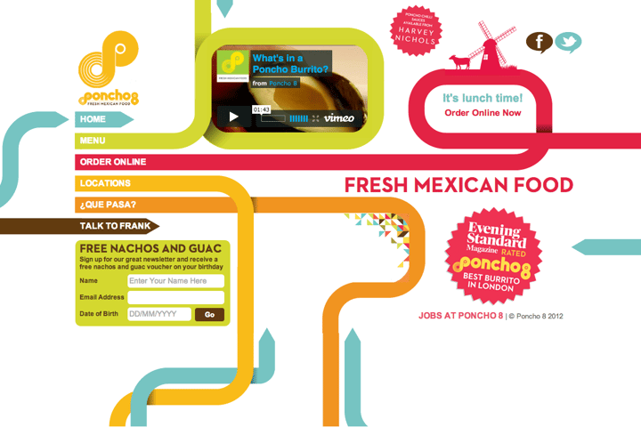 Poncho 8 website preview